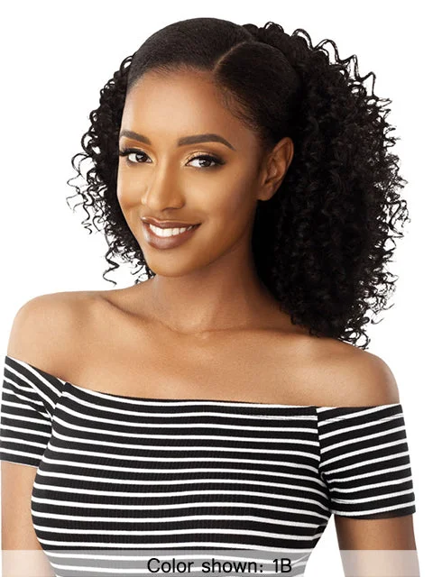 Hair buns for a bridal - party memberOutre Big Beautiful Hair Drawstring Ponytail - 3B BOUNCY CURLS 18 Hair buns for a bridal - party memberOutre Big Beautiful Hair Drawstring Ponytail - 3B BOUNCY CURLS 18