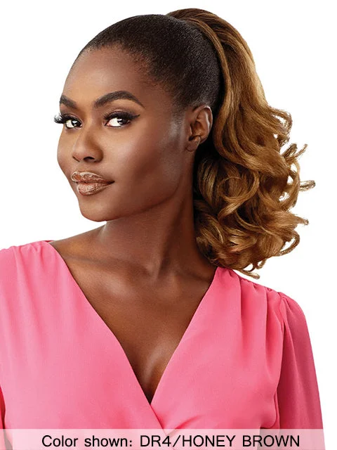 Messy hair buns for a casual and carefree lookOutre Pretty Quick Pony Ponytail - ELU Messy hair buns for a casual and carefree lookOutre Pretty Quick Pony Ponytail - ELU