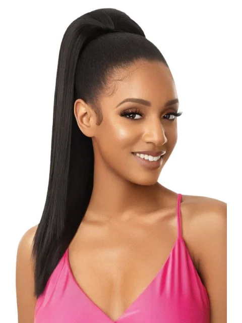 Hair buns for a modern fashion editorialOutre Pretty Quick Pony Ponytail - MIMI 20