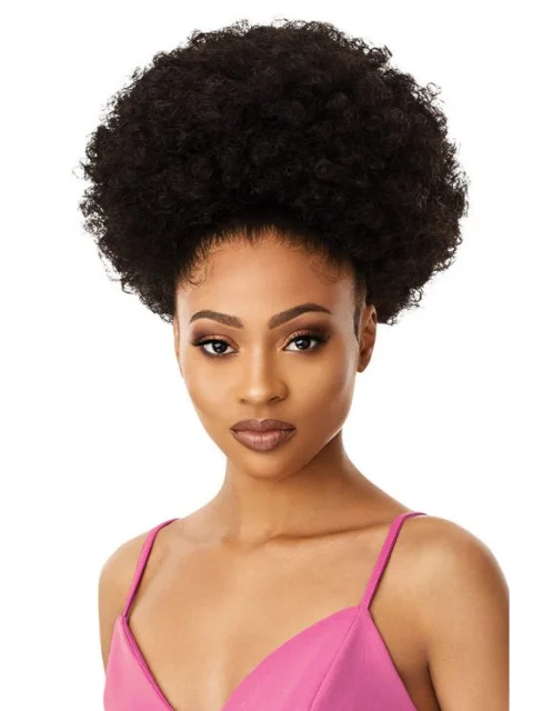 Sleek hair buns suitable for formal eventsOutre Pretty Quick Ponytail - AFRO LARGE