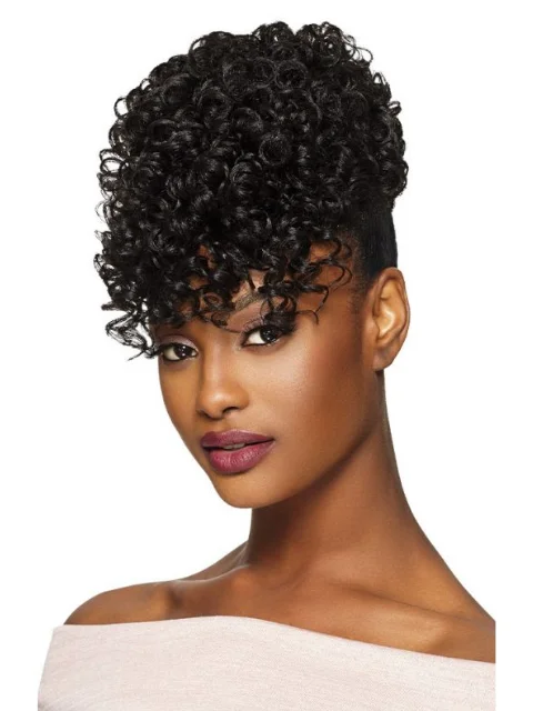 Hair buns for a cheerleading routineOutre Pretty Quick Ponytail - SOFTIE
