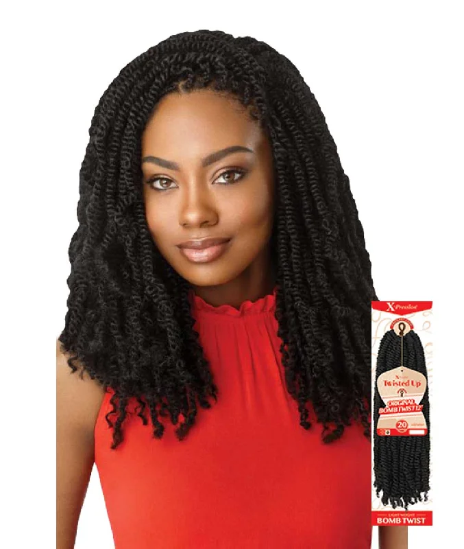 Braid & Plait Hair Extensions with a Curly End for a Playful VibeOutre X-Pression Twisted Up - Original Bomb Twist 18" Braid & Plait Hair Extensions with a Curly End for a Playful VibeOutre X-Pression Twisted Up - Original Bomb Twist 18"