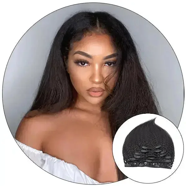 Clip - in hair extensions with a pre - blePK'S CLOSET SILKY RELAXED NATURAL - CLIP IN HAIR EXTENSIONS Clip - in hair extensions with a pre - blePK'S CLOSET SILKY RELAXED NATURAL - CLIP IN HAIR EXTENSIONS