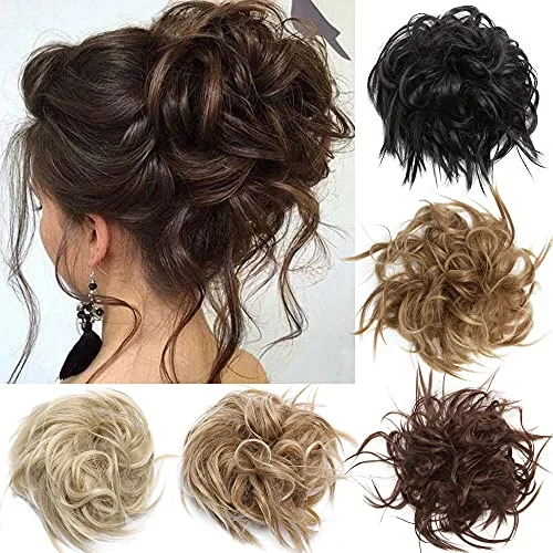 Hair buns for office - appropriate hairstylesPremium Fibre Synthetic Messy Hair Bun
