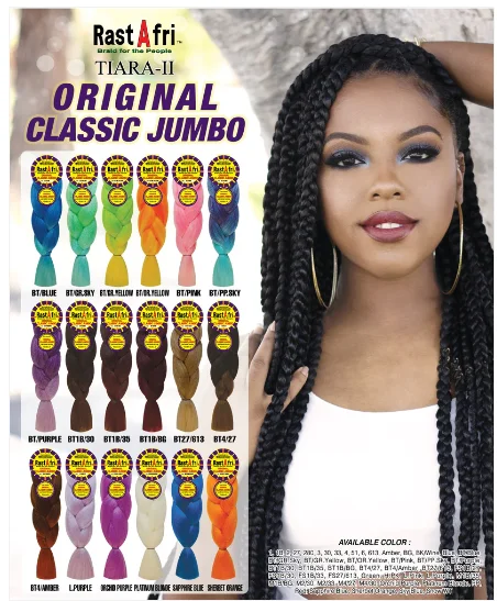 Sew - in Braid & Plait Hair Extensions for a Long - Lasting and Secure StyleRASTAFRI ORIGINAL CLASSIC JUMBO Sew - in Braid & Plait Hair Extensions for a Long - Lasting and Secure StyleRASTAFRI ORIGINAL CLASSIC JUMBO
