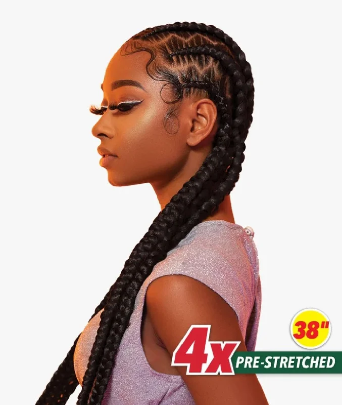 Long - Length Braid & Plait Hair Extensions for a Dramatic and Glamorous StyleSensationnel African Collection - 4X Pre-Stretched X-Pression Braid 38" Long - Length Braid & Plait Hair Extensions for a Dramatic and Glamorous StyleSensationnel African Collection - 4X Pre-Stretched X-Pression Braid 38"