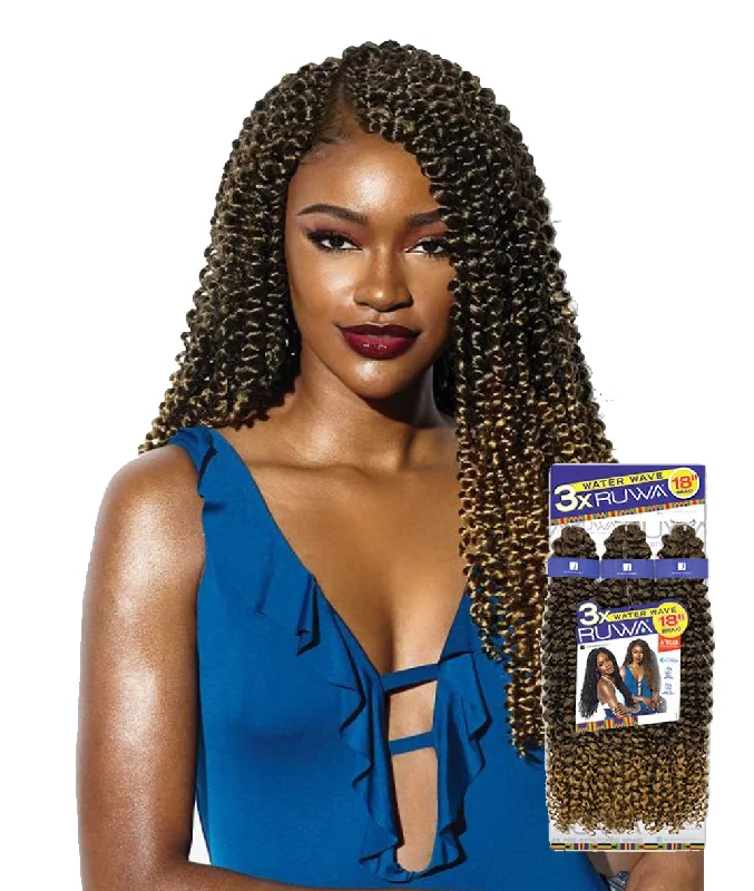 Braid & Plait Hair Extensions for a Summer Beach Party with a Laid - Back StyleSensationnel African Collection - Ruwa 3X Water Wave 18" Braid & Plait Hair Extensions for a Summer Beach Party with a Laid - Back StyleSensationnel African Collection - Ruwa 3X Water Wave 18"