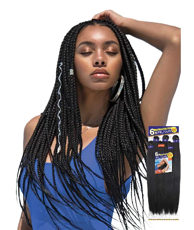 Clip - in Braid & Plait Hair Extensions for a Temporary and Convenient OptionSensationnel African Collection - Ruwa 6X Pre-Stretched Braid 24" Clip - in Braid & Plait Hair Extensions for a Temporary and Convenient OptionSensationnel African Collection - Ruwa 6X Pre-Stretched Braid 24"
