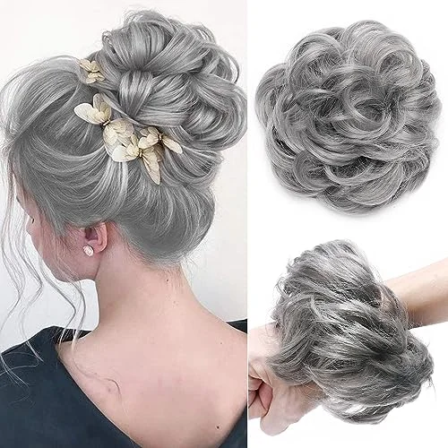 Hair buns for prom nightsSynthetic Messy Bun Hair Piece for Women