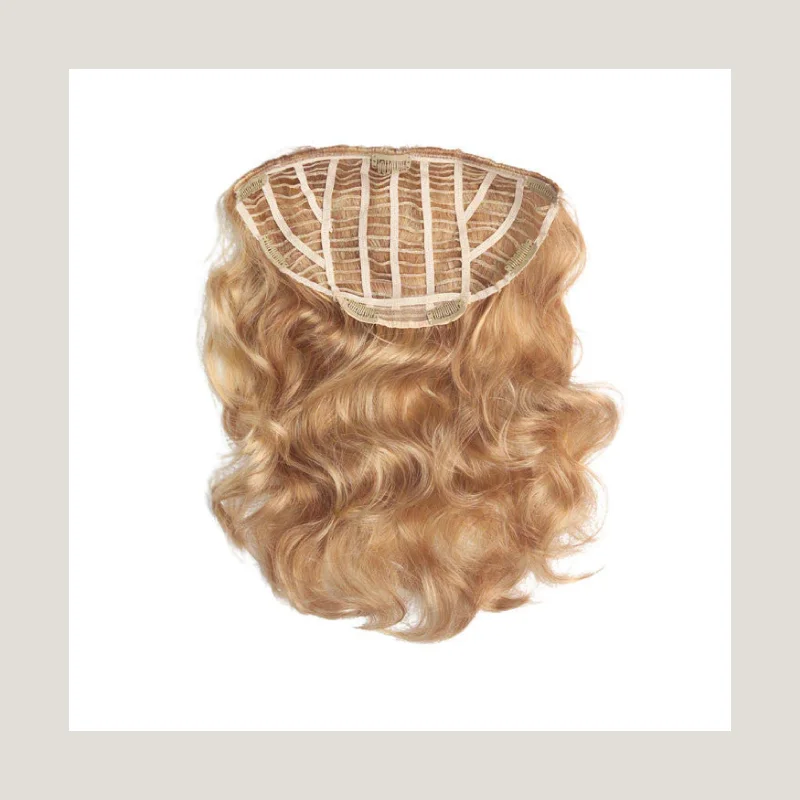 Clip - in hair extensions with a pre - bleVirgin Remy Clip In Hair Piece