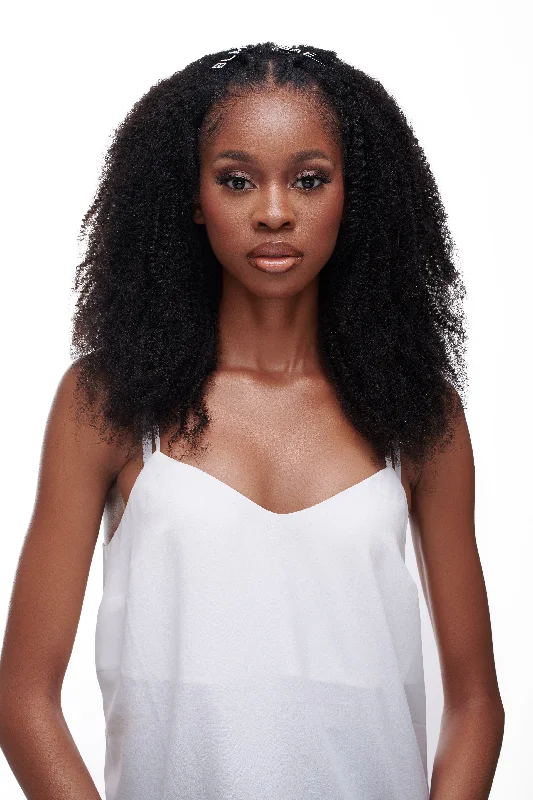 Clip - in hair extensions with a straight texture for a sleek and seamless blendKinky Coarse Afro Clip Ins Clip - in hair extensions with a straight texture for a sleek and seamless blendKinky Coarse Afro Clip Ins
