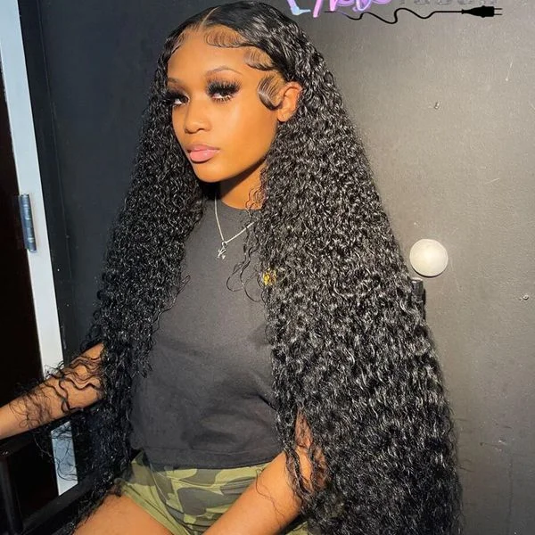 Glueless wig with a side - part for a more flattering lookGlueless Curly Hair Wig 4x4 5x5 HD Lace Closure Wig Kinky Curly Human Hair Wigs for Women Glueless wig with a side - part for a more flattering lookGlueless Curly Hair Wig 4x4 5x5 HD Lace Closure Wig Kinky Curly Human Hair Wigs for Women