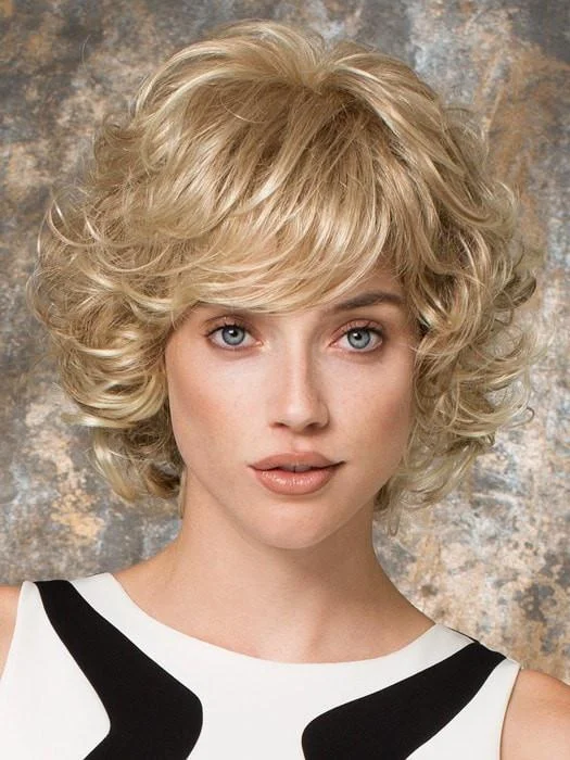 Medium - length wig with a side - part for a more flattering lookGina Mono by Ellen Wille | Curly Synthetic Wig | CLOSEOUT Medium - length wig with a side - part for a more flattering lookGina Mono by Ellen Wille | Curly Synthetic Wig | CLOSEOUT