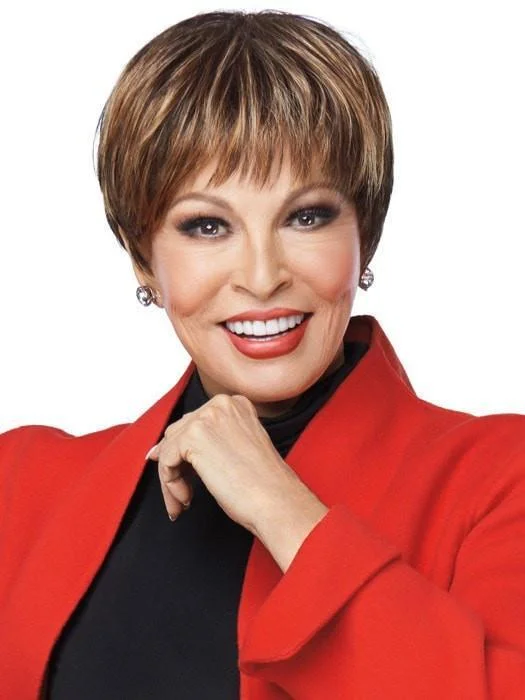 Medium - length wig with a pre - bleached knot for a natural - looking scalpOn The Move by Raquel Welch | Synthetic Short Wig | CLEARANCE Medium - length wig with a pre - bleached knot for a natural - looking scalpOn The Move by Raquel Welch | Synthetic Short Wig | CLEARANCE