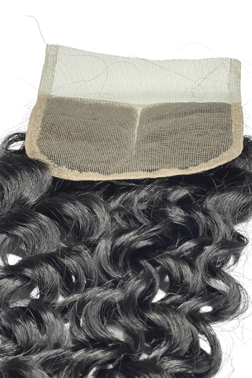 Glueless wig with a platinum - blonde color for a bold and trendy lookPeruvian Closure - Water Wave Glueless wig with a platinum - blonde color for a bold and trendy lookPeruvian Closure - Water Wave