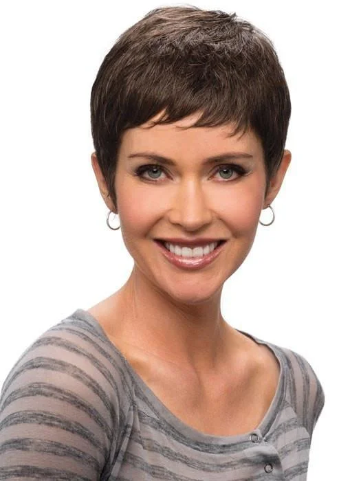 Medium - length wig with a silk - base cap for a comfortable and smooth feelHelene Petite by Estetica | Mono Crown | CLOSEOUT Medium - length wig with a silk - base cap for a comfortable and smooth feelHelene Petite by Estetica | Mono Crown | CLOSEOUT