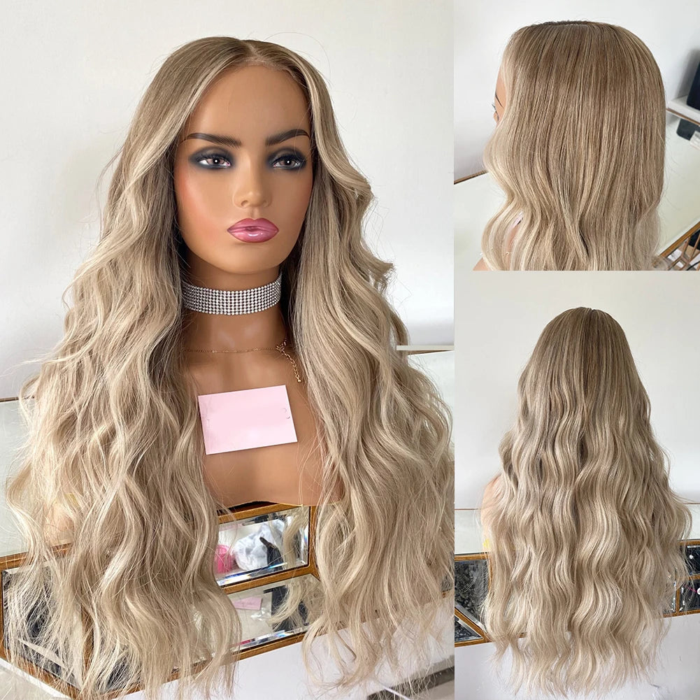 Glueless wig with a wavy texture for a beachy lookRIO 100% Brazilian Human Hair 13X6 HD Lace Frontal Wig - 26" Malaysian Wave Barbie Blonde Glueless wig with a wavy texture for a beachy lookRIO 100% Brazilian Human Hair 13X6 HD Lace Frontal Wig - 26" Malaysian Wave Barbie Blonde