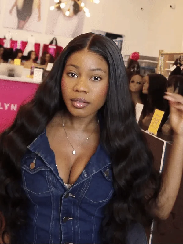 Glueless lace - front wig with a natural - looking hairlineLoose Body Wave Glueless Wig Invisible Small Knots 5x5 Swiss HD Pre-Cut Lace 180% Density Glueless lace - front wig with a natural - looking hairlineLoose Body Wave Glueless Wig Invisible Small Knots 5x5 Swiss HD Pre-Cut Lace 180% Density