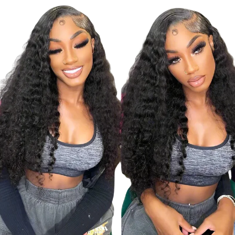 Glueless human - hair wig for a comfortable and natural feelSupreme Celebrity Grade 100% Unprocessed Raw Human Hair Wig - WATER WAVE 16"-30" inches Glueless human - hair wig for a comfortable and natural feelSupreme Celebrity Grade 100% Unprocessed Raw Human Hair Wig - WATER WAVE 16"-30" inches